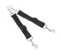 BESTonZON 2 Pièces Connecteur De Collier De Chien Laisse Réfléchissante pour Chien Collier pour Harnais Clip De Sécurité Rallonge De Laisse Sangles De Sécurité Clip De Sauvegarde Noir Nylon