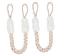 BESTonZON 2 Pièces Coton Fournitures Pour Animaux De Compagnie Poignée Corde Anti Pincement Sangles De Porte Jouet Chat Loquet De Porte Porte Doigt Pincement Garde Doigt Protecteurs De
