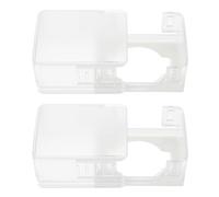 BESTonZON 2 Pièces Couvercle De Serrure De Porte Serrures De Sangle De Sécurité Couvercle De Protection De Bouton De Porte Couvre-boutons De Porte à L'épreuve Des Enfants Verrou Porte Abdos