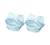 BESTonZON 2 Pièces Couvre-couches Maille Respirante Élastique Couches Lavables Garçon Fille Mois Culottes Réutilisables Respirantes Protection Étanche Confortable