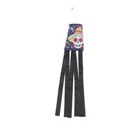 BESTonZON 2 Pièces Day Of The Dead Flag Banner Durable Wind Direction Windsock With Skull Ornaments For Festive Hanging Décor