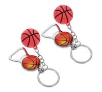 BESTonZON 2 Pièces Décapsuleur Porte Clés Basketball Alliage de Zinc Durable et Pratique pour Bar Cuisine et Fête
