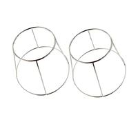 BESTonZON 2 Pièces Double Rack Gâteau Présentoir Plateau À Cupcake Plateau Circulaire Support À Vaisselle Fruits De Mer Plateau De Service Support Plateau De Service Support À Pizza En