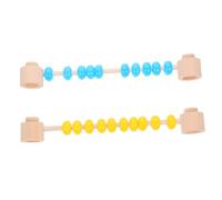 BESTonZON 2 Pièces Éducatif avec Boulier Coloré pour Garçon Fille Apprentissage Mathématique pour Planches Activités DIY pour Développement Précoce Coordination Main