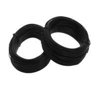 BESTonZON 2 pièces Fil Galvanisé Flexible pour Fixation Plantes Noir Lien pour Support Jardinage et Câblage Sécurisé