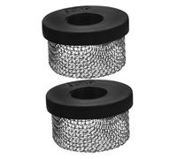 BESTonZON 2 Pièces Filtre de Robinet avec Capuchon de Valve de Drainage pour Piscine Filtre Acier Inoxydable pour Système de Filtration Eau Remplacement de Crépine pour Évacuation Eau de