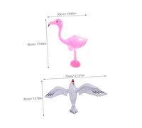 BESTonZON 2 Pièces Jouets Gonflables et Flamant pour Fête Plage Piscine Décorations Animaux été Polyvalentes pour Anniversaire et Activités Aquatiques Plein Air