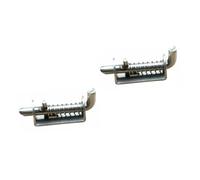 BESTonZON 2 Pièces Loquet de Porte Renforcé Acier Inoxydable Verrou de Sécurité à Ressort Épais pour Cages Danimaux Installation Facile
