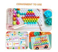 BESTonZON 2 pièces Lot de Pinces Bois pour Garçon Fille Jouets Motricité Fine pour Garçon Fille Outils Montessori pour Entraînement Dextérité et Précision Pince Transvasement Éducative Safe