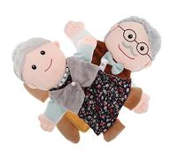 BESTonZON 2 Pièces Marionnette Personnage Jouets Enfants Toys Ensemble de Jeu pour Enfants Jouet en Peluche marionnettes décor à Main pour marionnette éducative Puzzle