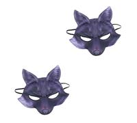BESTonZON 2 Pièces Masque Demi Visage Eva pour Carnaval Cosplay et Fête Costumée Accessoire Élégant pour Halloween et