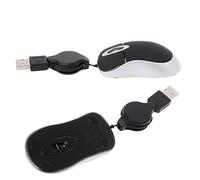 BESTonZON 2 Pièces Mini-Souris D'ordinateur Souris D'ordinateur Portable USB Rétractable à Cordon Rétractable Rétractable Optique Petite L'ordinateur