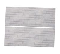 BESTonZON 2 Pièces Miniature Dollhouse Flooring Wood Planks Realistic Hardwood Floorboards for DIY Craft and Model Building