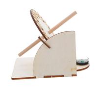 BESTonZON 2 pièces Modèle Éducatif Horloge Solaire Équatoriale Bois DIY Enseignement Scientifique Jeu Expérimental pour Garçon Fille Lot de de Bureau