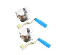 BESTonZON 2 Pièces Outdoor Sports Net Cord Tightener Weather Resistant Hand Crank String Winder for Badminton Volleyball Poles Durable Fitness Equipment Accessory