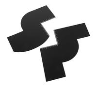 BESTonZON 2 Pièces Outil de Mise Barbe Mesure de Précision en Pp, Gabarit D'encolure pour Amélioration Ligne de Cheveux, pour Usage à Domicile ou Salons de Coiffure