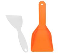 BESTonZON 2 pièces Pelle à Glace et Grattoir pour Réfrigérateur PP Grand et Moyen Outil de Nettoyage pour Congélateur et Bloc de Glace Ergonomique et Facile à Utiliser