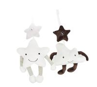 BESTonZON 2 Pièces pendentif cloche ornement de crèche peluche jouets ornement de pépinière carillon de pépinière copier carillons éoliens faire sonner la cloche décorations de bébé garderie