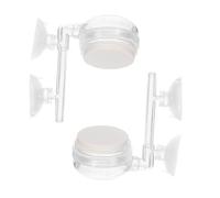 BESTonZON 2 Pièces Pierre à Air Aquarium Nano Bulle Diffuseur Oxygène Silencieux avec Ventouse pour Bassin Petit Réservoir et Aquarium
