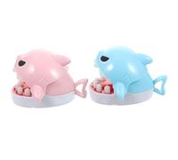 BESTonZON 2 pièces Shark Biting Finger Game Keychain for Cute Mini Toy with Key Ring Interactive Children Toy for Birthday Party Couleur Aléatoire Couleur Aléatoire