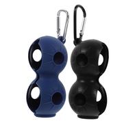 BESTonZON 2 Pièces Support de Balles Silicone de Protection Golfs Ball Sleeve avec Boucle Pratique et Portable pour Hommes et Facile à Utiliser