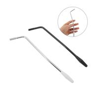 BESTonZON 2 pièces Tige pour Guitare Électrique Barre de Tremolo Argenté ou Noir Compatible Pont Tremolo Simple Installation Facile et Contrôlé Lot