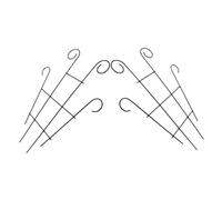 BESTonZON 2 pièces Treillis de Jardin Support Robuste pour Plantes Grimpantes Cadre Multifonction Potager Extérieur Escalade Plantes et Vigne