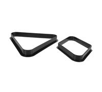 BESTonZON 2 pièces Triangle de Billard Américain Plastique Support de avec Bords Arrondis Organisateur Facile pour Table de Pool à Usage Domestique et Bar