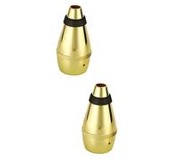 BESTonZON 2 Pièces trompette muette trompettes cornet haut-parleur étanche clairon silencieuse antirouille rain coat accessoires miniature silencieux mettre en sourdine