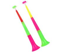 BESTonZON 2 pièces Trompettes Télescopiques Plastique Lot de Accessoires de Football pour Supporters Cornes de Stade Ajustables pour Matchs Jouets de Klaxon pour Animation