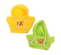 BESTonZON 2 Pièces Vêtements Hoodie pour Ours Peluche de Tenues pour Poupées Accessoires Colorés