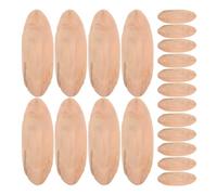 BESTonZON 20 Morceaux de Bois Flotté Naturel Ovales 7-8 Cm Tranches de Bois Beige pour Décoration Aquarium et Artisanat Bâtonnets de Bricolage Éléments Décoratifs pour Projets DIY