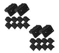 BESTonZON 20 Pièces Angle du paquet sonore garde d'angle d'angle protecteurs d'angle d'enceinte coins des enceintes protecteurs d'angle de sécurité cornières de protection Plastique Black