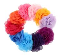 BESTonZON 20 Pièces Chiffon pour Collier de Chien Accessoires Floraux Multicolores Ajustables pour Colliers de Chat et Chien Ornements pour et Occasions