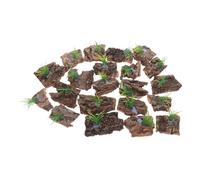 BESTonZON 20 Pièces Cork Bark for Reptiles Natural Terrarium Background and Reptile Log Hide Tree Bark Decor for Lizards Snakes Turtles