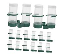 BESTonZON 20 Pièces Distributeur Automatique Aliments pour Oiseaux Accessoires de Nourriture pour Perroquets et Oiseaux de Cage Conçu pour Nutritionnel Optimal Utilisation Polyvalente