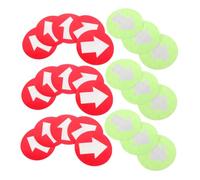 BESTonZON 20 Pièces Marqueurs Réfléchissants PVC pour de Randonnée Marqueurs de Direction Étanches pour Camping et Navigation Plein Air Rouge Vert