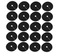 BESTonZON 20 pièces Protection pour Arbres Lot de Non Tissé Noir avec Anneau pour Jardinage et Paillage pour Orchards et Protection des Racines