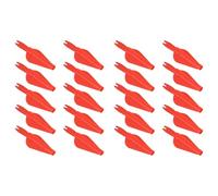 BESTonZON 20 Queues de Flèche en Plastique 8 Mm Intégrées Rouge 20 Pcs Accessoire de Queue de Flèche D'entraînement pour Tir à l'arc Précision et Résistance Optimale