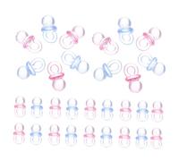 BESTonZON 200 Pièces Accessoires Charmes Collier Sucette Faveurs De Shower Pacifications Confetti De De Bébé C'est Un Garçon Mini-sucettes Kawaii Charm Beads Acrylique