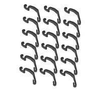 BESTonZON 24 Pièces Clips de Cage Plastique avec Boucles Fixes Attaches Universelles pour Clôture de Petit Animal Clips Edge pour Cage à Fils Assemblage DIY pour Lapin Hamster Jardin