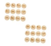 BESTonZON 24pièces Cartes De Jalons Mensuels pour Bois De Prop Photos Né Souvenirs De Croissance Et Célébration des Mois