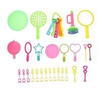 BESTonZON 26 pièces Set de Bâtons à Bulles Colorés avec Plateaux Souffleur pour Garçon Fille Accessoires pour Jeux Plein Air pour Piscine Plage et Fêtes Extérieur Couleur Couleur Aléatoire