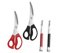 BESTonZON 2ensembles Ciseaux De Cuisine Inoxydable Lot De Pince à Barbecue Ergonomique Pour Viande Pour Cuisine Restaurant Et Barbecue