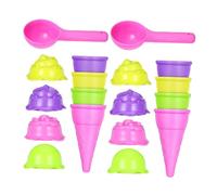 BESTonZON 2ensembles Moules à Glace Plastique pour Garçon Fille Jouets De Bac à Sable Jeu De Glace pour Plage Été Moules Créatifs pour Châteaux De Sable Intérieur Et Extérieur