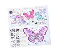 BESTonZON 2feuilles Toise Murale Motifs Insectes Pour Garçon Fille Tableau De Croissance Garçon Fille Sticker Décor Chambre Autocollant Mural Amovible