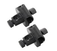 BESTonZON 2pcs Pinces de Fixation Réglables pour Bras de Microphone, Accessoires en Abs et Fer, Faciles à Utiliser et Transporter, Adaptées pour Scène Performance, Ouverture 15mm