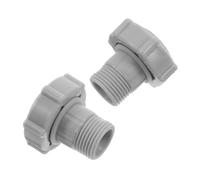 BESTonZON 2pièces Adaptateur Tuyau Piscine Gris Connecteur Équipement Piscine pour Raccord Drainage Et Nettoyage Compatible avec Divers Tuyaux Lot