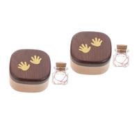 BESTonZON 2pièces Boîte à Dents De Lait Pour Coffret De Souvenirs Pour Dents Perdues Et Cheveux Pour Conserver Les Souvenirs Enfance