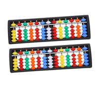 BESTonZON 2pièces Boulier Chinois à Colonnes Plastique pour Apprentissage des Mathématiques Boulier Rétro De Comptage pour Garçon Fille
